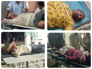 పెనుబల్లి మండలంలో రెండు వేరువేరు రోడ్డు ప్రమాదాలు నలుగురికి గాయాలు.